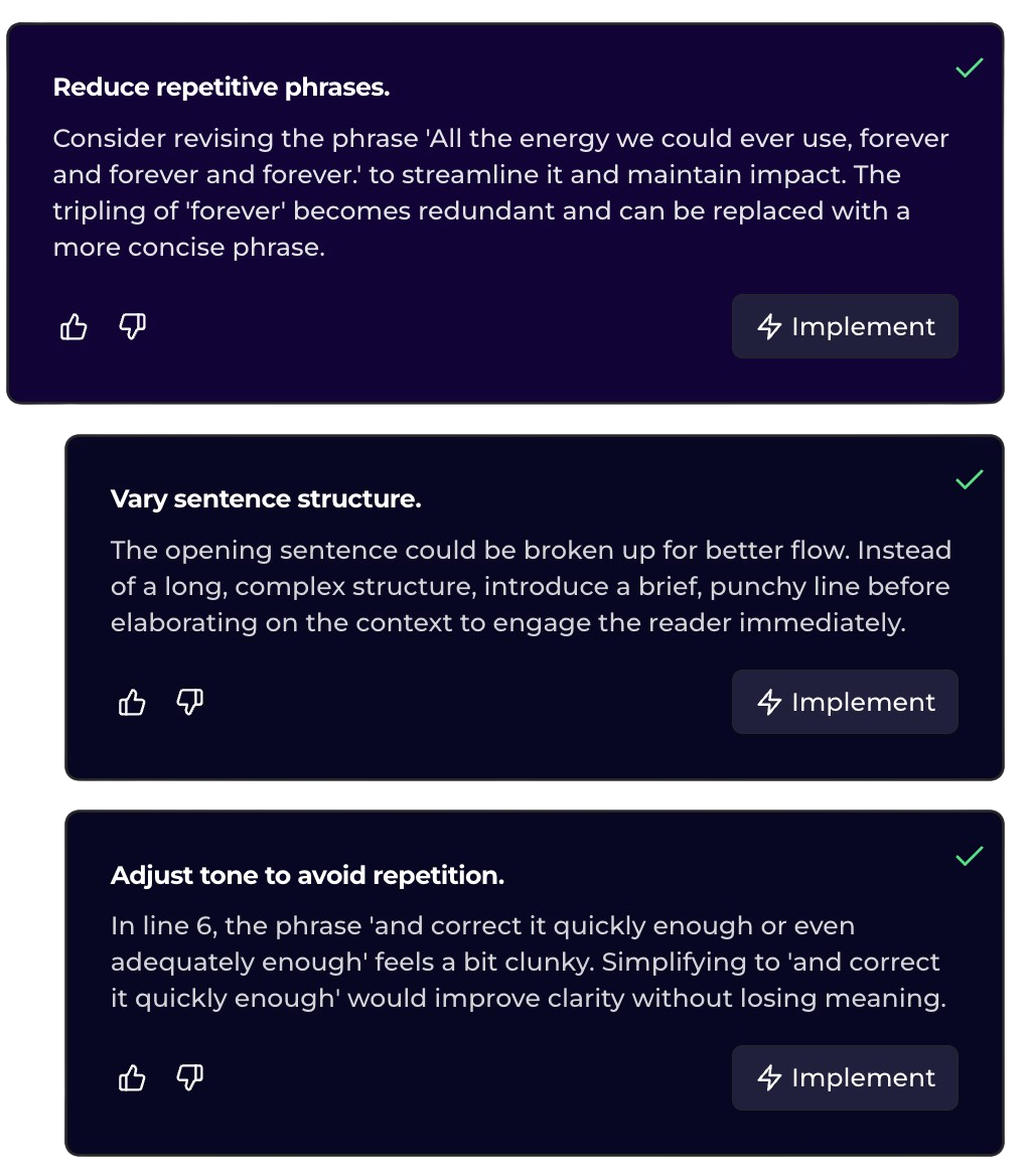 AI-Powered Manuscript Polish
